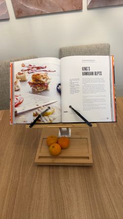 Adjustable book or laptop stand