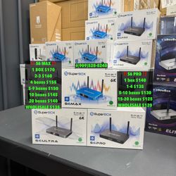 SUPERBOX AND VSEEBOX WHOLESALE FOR THE PUBLIC S6PRO S6MAX S6ULTRA V3PLUS 1 YEAR 