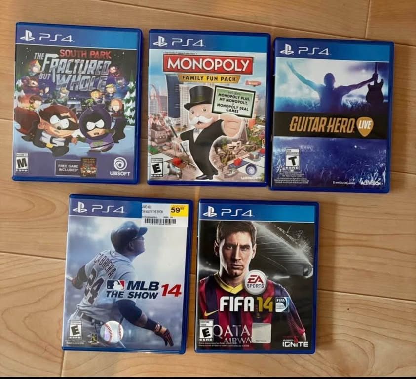 Lot of 5 PS4 Games - PlayStation 4