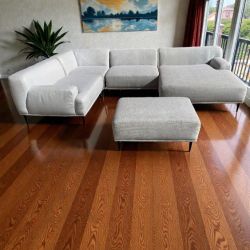 🛋  Article Sectional with Ottoman 🚚 DELIVERY AVAILABLE