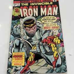 The Invincible Iron Man #74 1974 Copy Thinker First Appearance Key Issue, VF