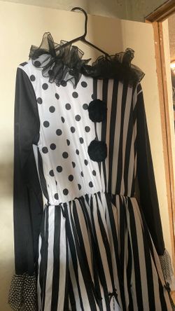 Black & White Clown Costume