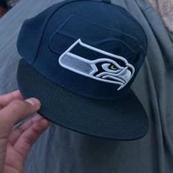 Nfl Seahawks Fitted Hat 7 3/8