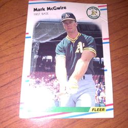 1988 Mark McGwire First Base Card