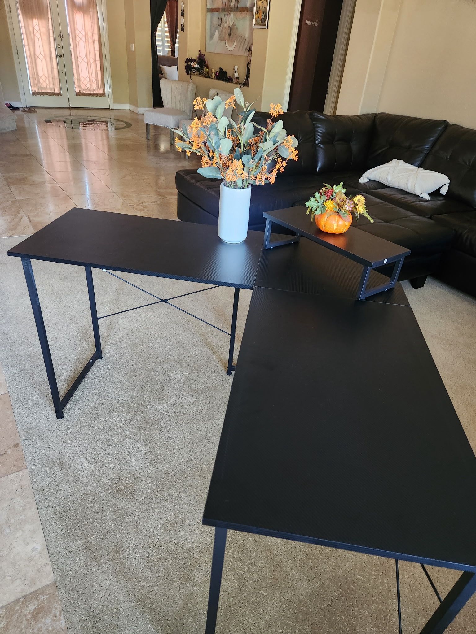 L Shaped Desk - 55x55x30