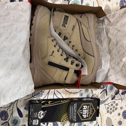 Puma Composite Toe Work Boots, And Insoles 