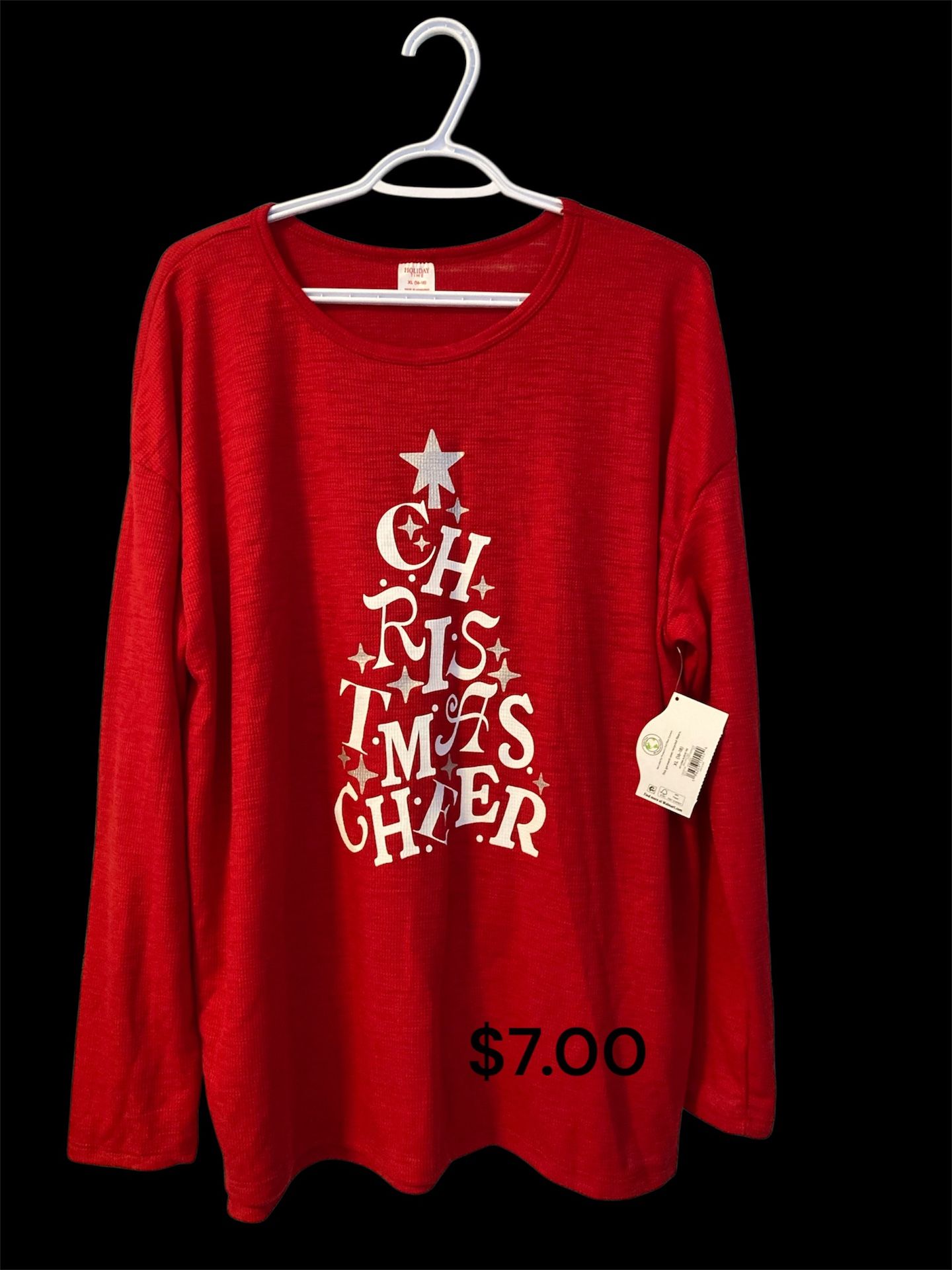 Holiday Time Red Cozy Long Sleeve Shirt
