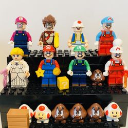 Super Mario Minifigures Characters Bundle Sale | New Custom Lego Compatible Set