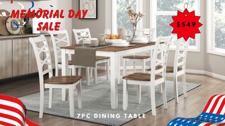 7 PC DINING TABLE