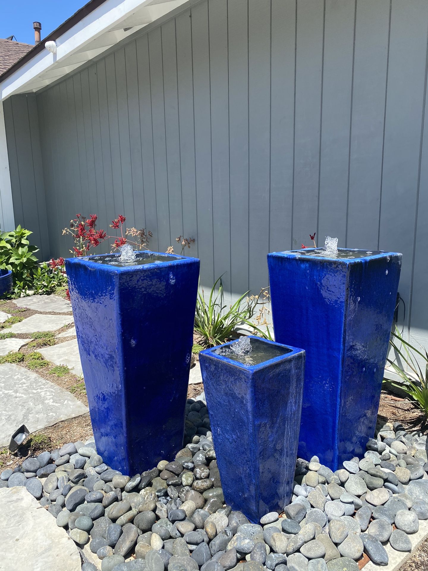 3 piece vase fountains