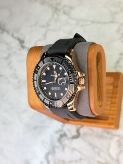 Reloj PG Dive Black Silicone Quartz Watch New