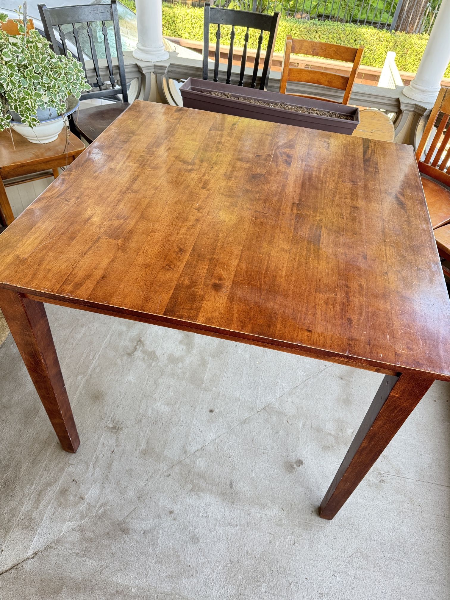 Dining Table With 5 Chairs (wooden)