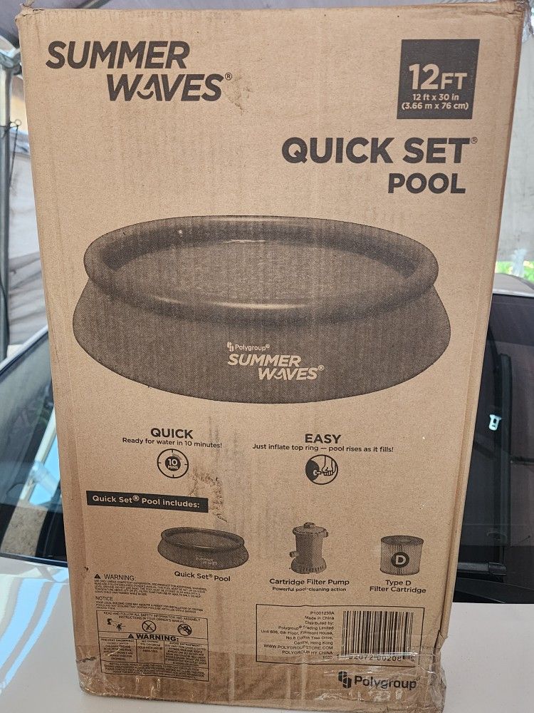 Pool 12ft With Filter And Pum