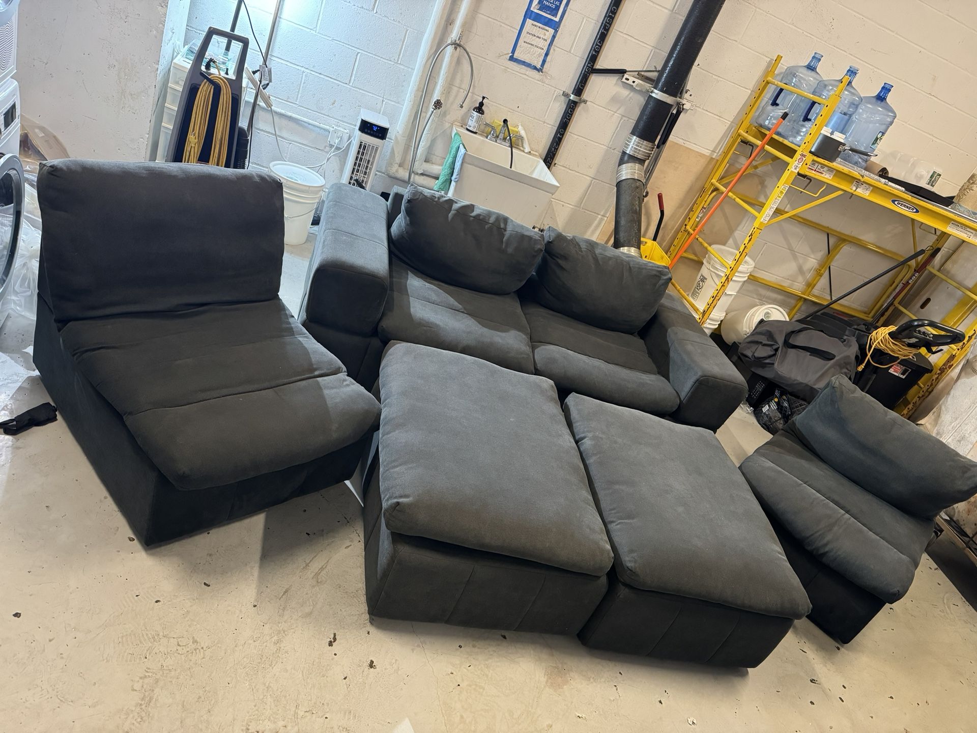 6 Piece Sectional Sofa Couch