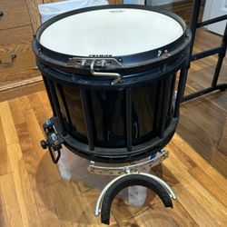 Snare Drum, Premier, Black, Marching Attachment 