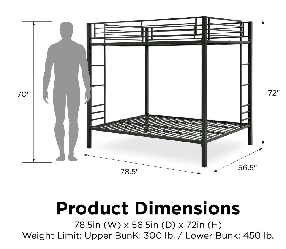 Full , Over Full Bunk Bed  (Like New)