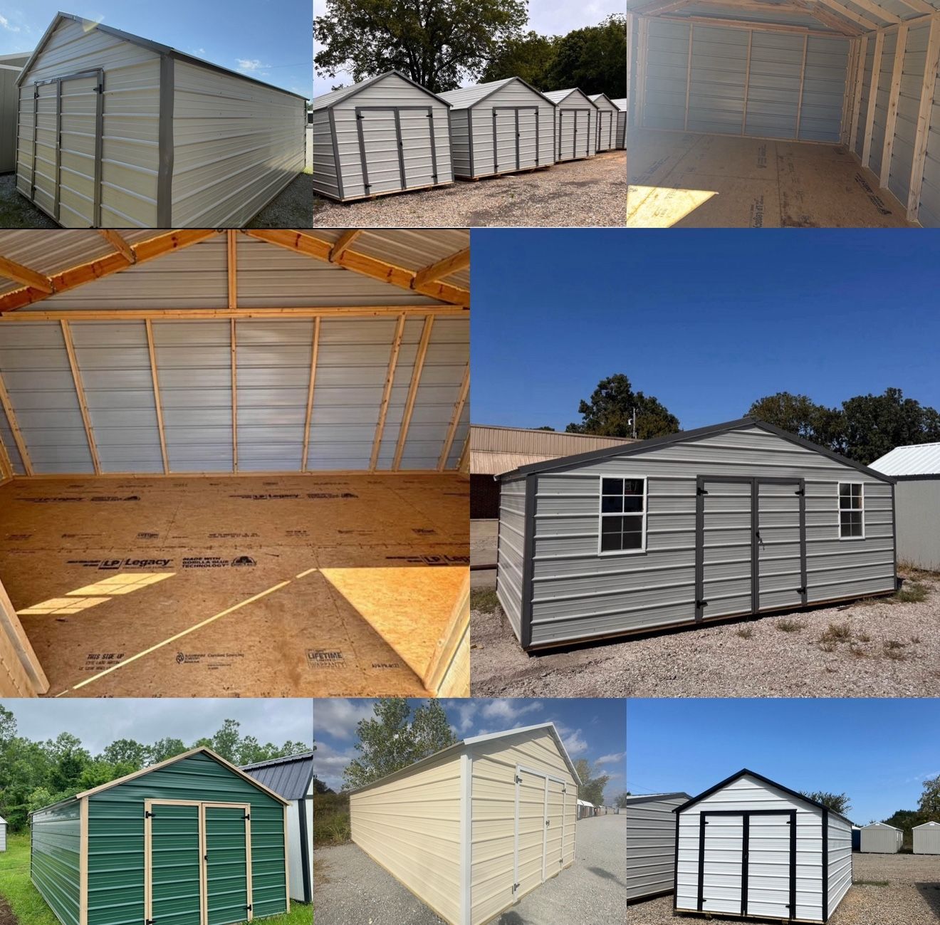 Metal Sheds Only 1/2 Of The First Payment Down 