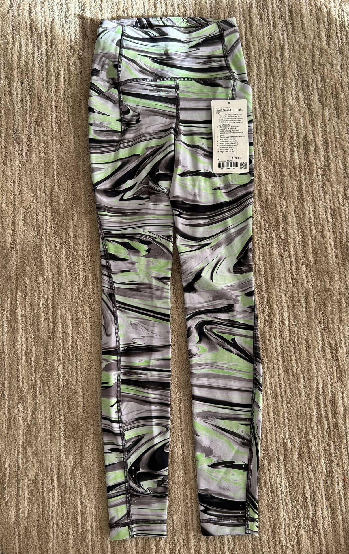 BRAND NEW Lululemon Swift Speed High-Rise Tight 28" Camo Green Size 6