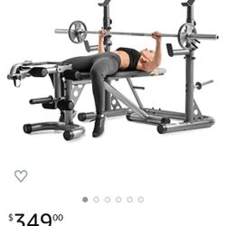 Weider XRS 20 BENCH w /Olympic  INDEPENDENT Squat RACK EXTENDED  