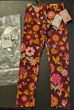 Girls Floral Print Leggings Size 4T