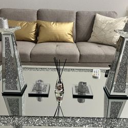 2 Beautiful Crystal Detail Candle Holders Brand New In Box 12in