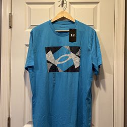 Under Armour Men’s Teal Blue Short Sleeve Graphic T-Shirt, Size: XL