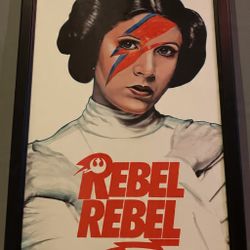 Star Wars Princess Leah frames Poster “Rebel Rebel”