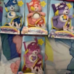 Complete Set Slumber Party Bedtime Cheer Harmony Take Care Care Bears 