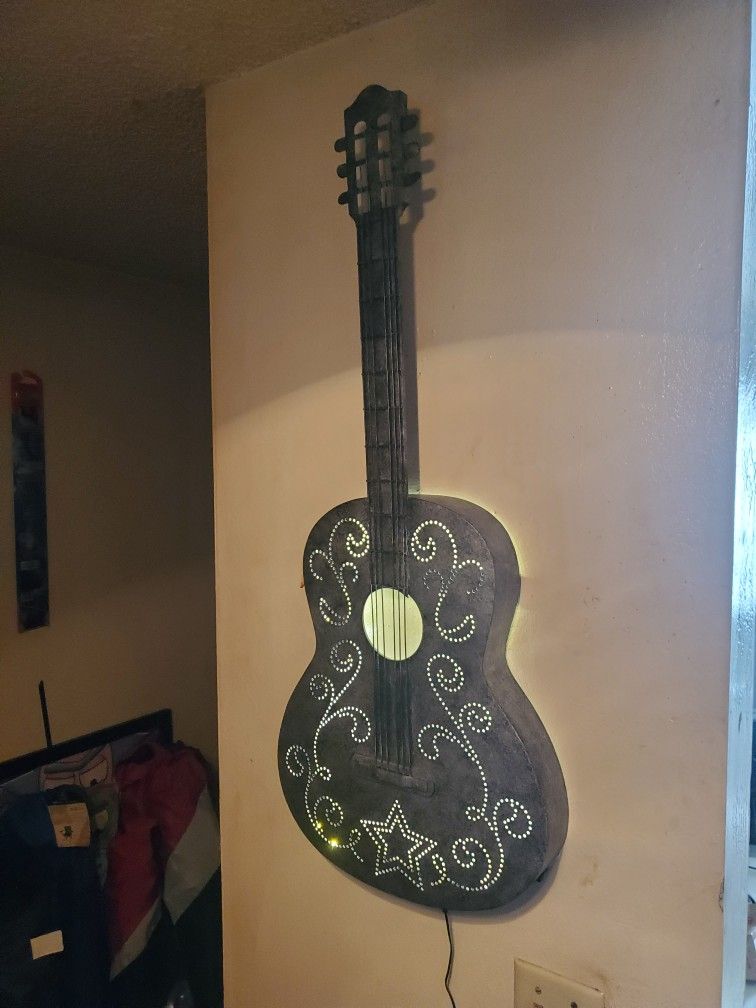 Steel Full Size Guitar Light Very Nice 