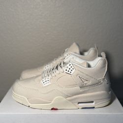 Size 10 women black canvas jordan 4