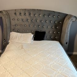 Used Queen size bed frame set
