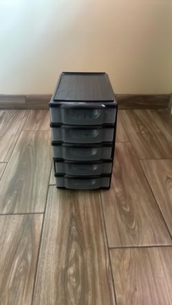 Black 5 drawer storage organizer