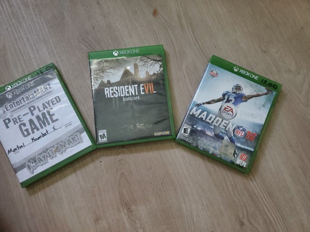 3 Piece Xbox 1 Games