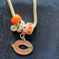 NFL Official Jewelry Chicago Bears Charm Pendant Necklace Womens Ladies Fan Game