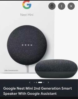 Google Nest Mini 2nd Generation Smart Speaker