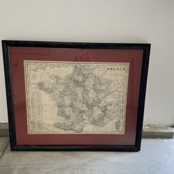 France Map Picture Frame 