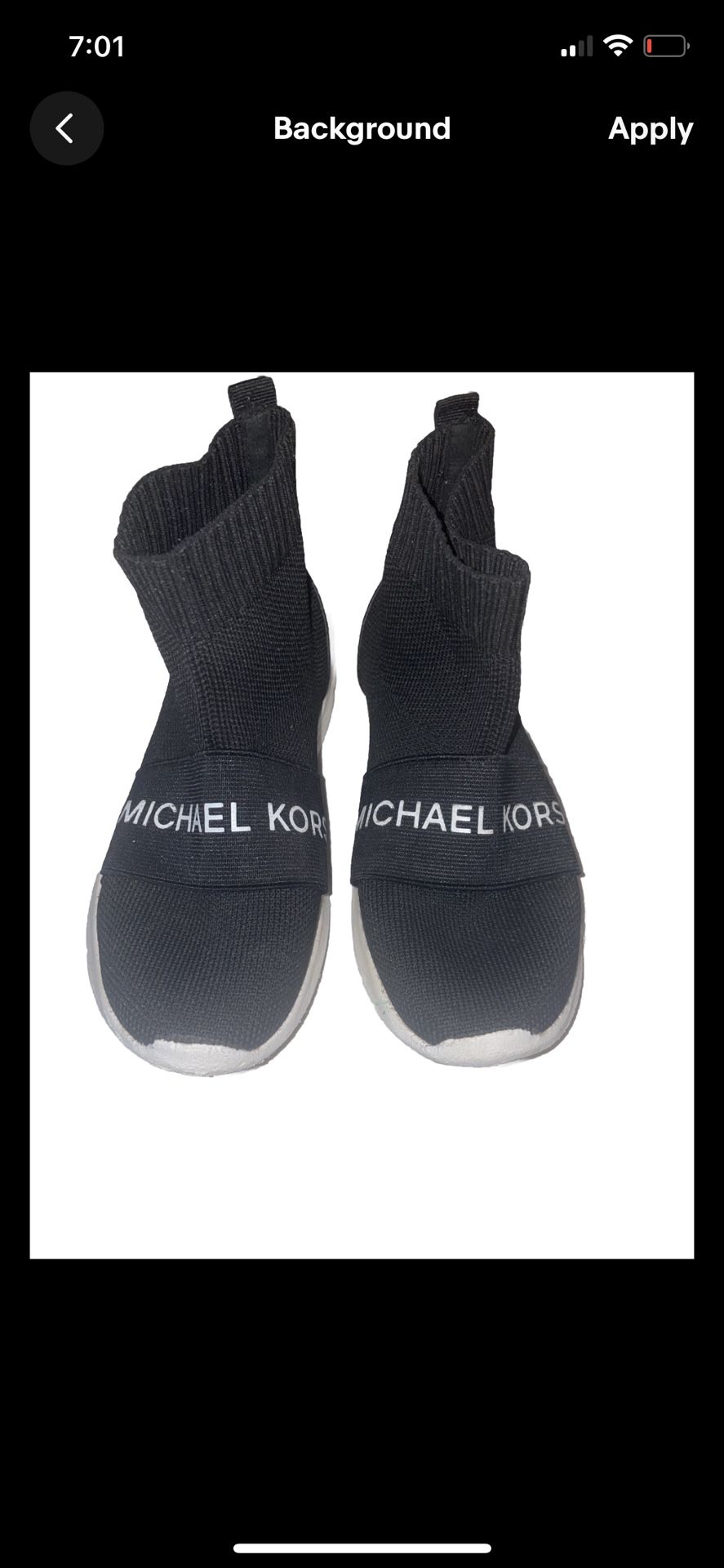 Girls Michael Kors Knitted Sneakers Size 1