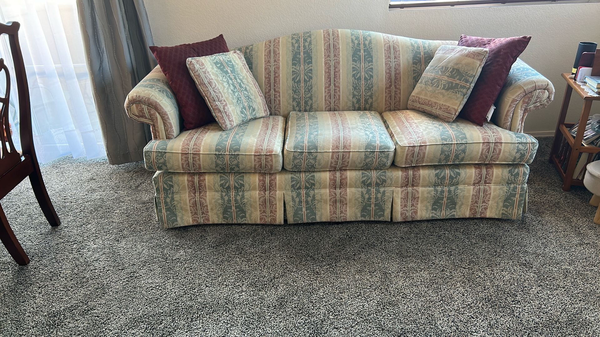 Couch , Chair ,And Pillows Included