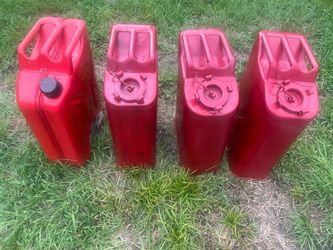 Red Metal Cans