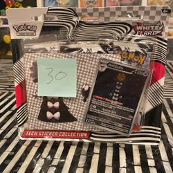 Pokémon Scarlet And Violet White Flare Tech Sticker Collection