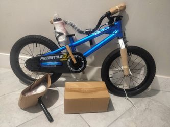 NEW RoyalBaby Freestyle 16" Kids Bike Blue (Open Box)
