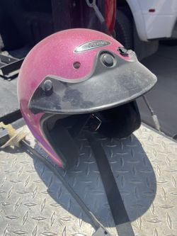 Pink Motorcycle Helmet