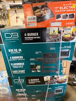 Charbroil Gas Grill, Performance Flavormax 4 Burner Grill with Side Burner