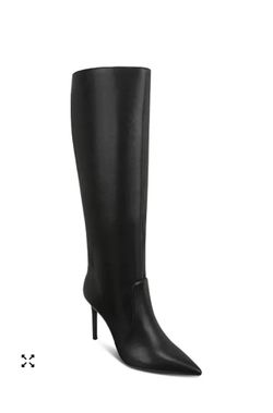 NEW - INC Havannah Black Knee-High Stovepipe Women's Dress Boots, Size 7