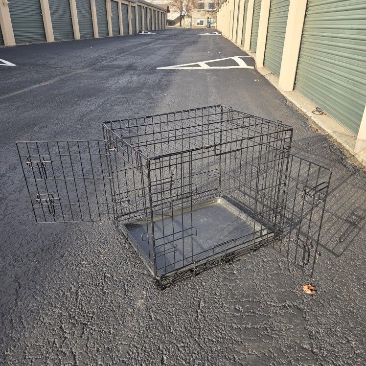 Small 24” Dog Crate / Folding Metal Kennel – $20 OBO