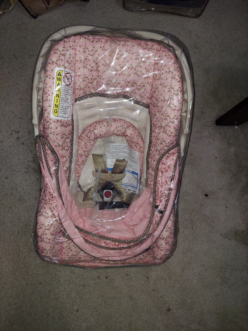 Brand New Infant Girls Car Seat And Base