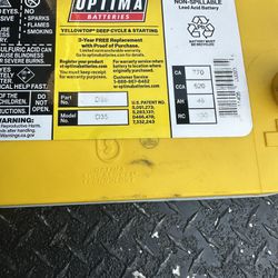 Optima Battery Group D35 Yellow Top
