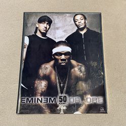 Vintage 2003 Eminem 50 Cent & Dr. Dre Poster