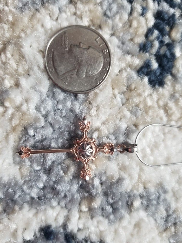 14k Cross Necklace