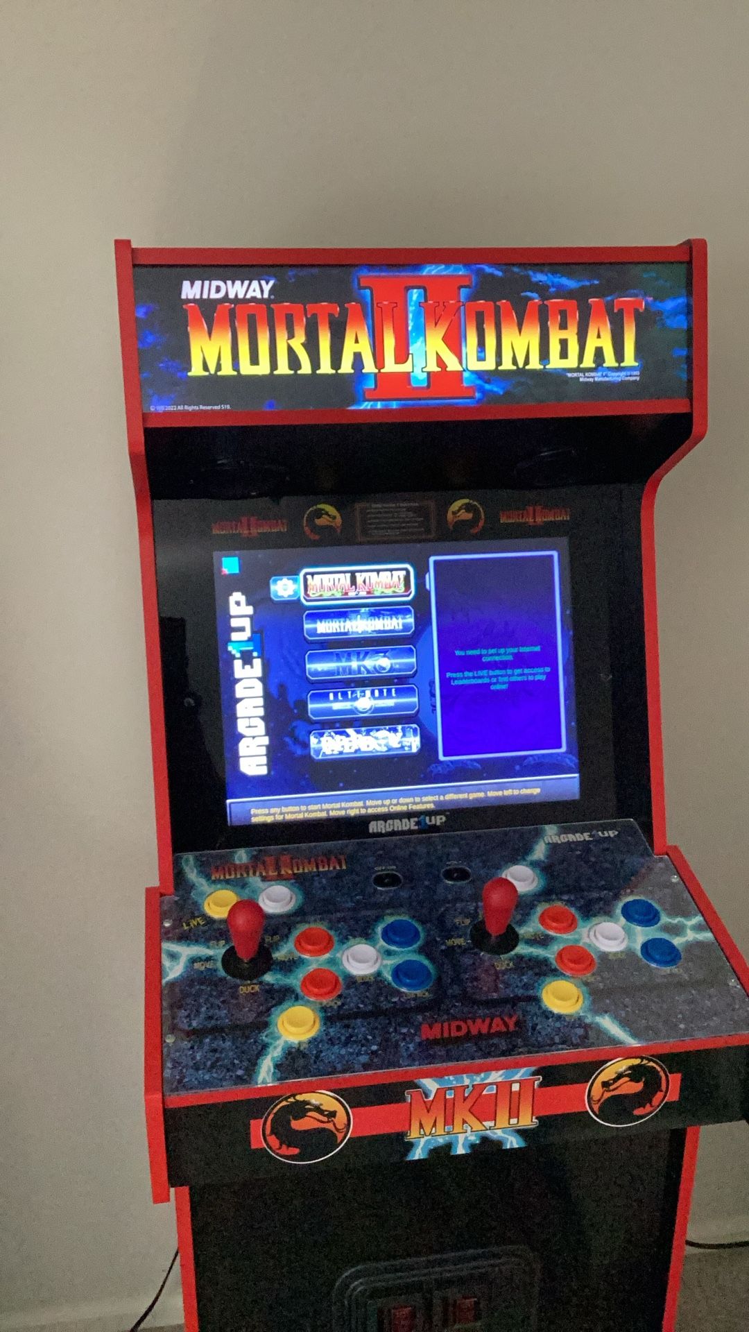 Brand New Mortal Kombat 2 Deluxe Arcade Cabinet